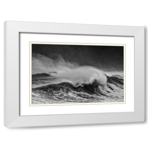 Wind Blowing Day White Modern Wood Framed Art Print with Double Matting by Yamashita, Takafumi