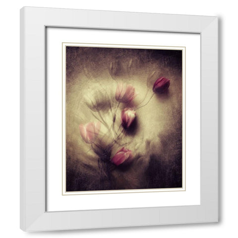 Love Will Be There White Modern Wood Framed Art Print with Double Matting by Lagaa, Kahar