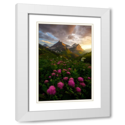 As It Fades White Modern Wood Framed Art Print with Double Matting by Dyar, Ryan