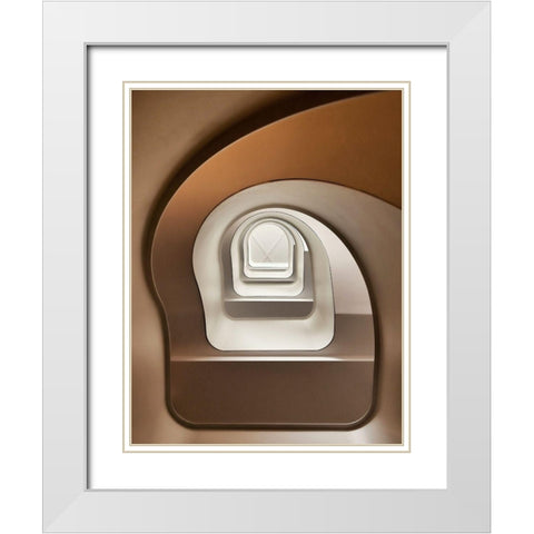 Looking Up White Modern Wood Framed Art Print with Double Matting by Reichert, Renate