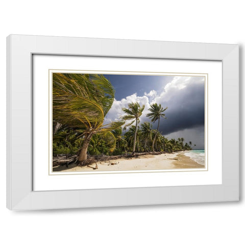 Thunderstorm White Modern Wood Framed Art Print with Double Matting by Wrobel, Karsten