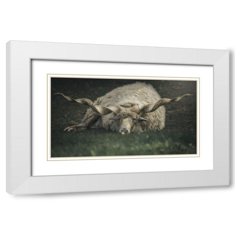 Something On My Mind White Modern Wood Framed Art Print with Double Matting by De Franzoni, Thomas
