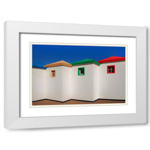 Wardrobe White Modern Wood Framed Art Print with Double Matting by Kravanja, Jure