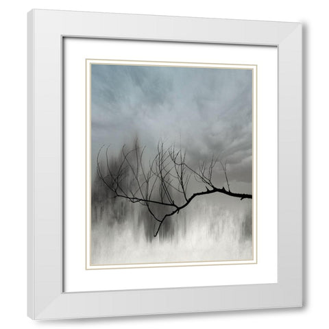 Redemption White Modern Wood Framed Art Print with Double Matting by Claes, Gilbert