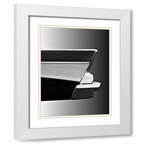 Us Classic Car 1957 Bel Air White Modern Wood Framed Art Print with Double Matting by Gube, Beate