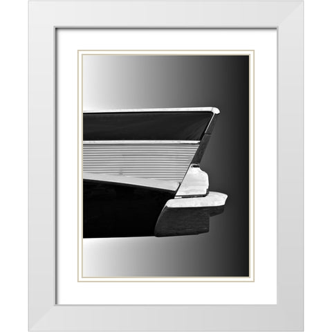Us Classic Car 1957 Bel Air White Modern Wood Framed Art Print with Double Matting by Gube, Beate
