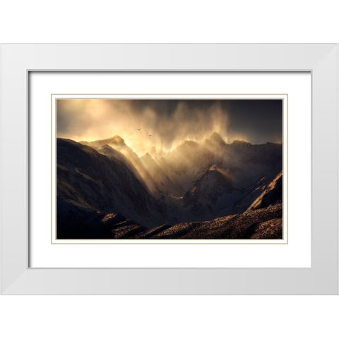 Polterzeitgeist White Modern Wood Framed Art Print with Double Matting by Dyar, Ryan
