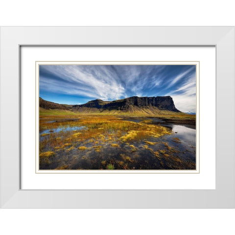 Late Summer Day White Modern Wood Framed Art Print with Double Matting by H. Ingibergsson, Torsteinn