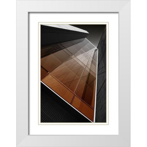 Reflection White Modern Wood Framed Art Print with Double Matting by Endermann, Rolf
