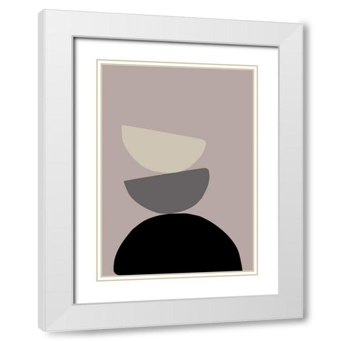 The Tower White Modern Wood Framed Art Print with Double Matting by 1x Studio