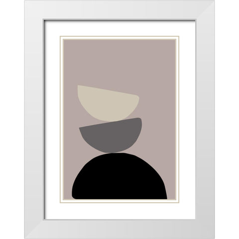 The Tower White Modern Wood Framed Art Print with Double Matting by 1x Studio