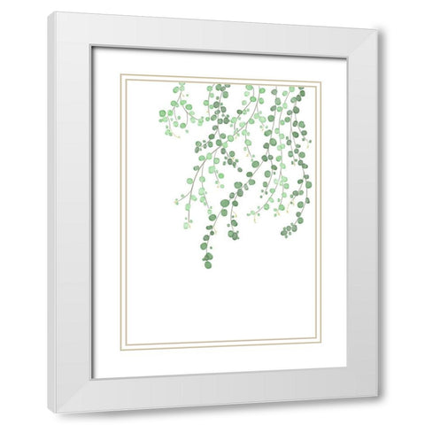Birch Tree White Modern Wood Framed Art Print with Double Matting by 1x Studio II