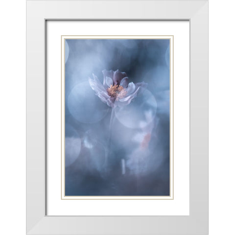 Deep Immersion White Modern Wood Framed Art Print with Double Matting by BRAVIN, Fabien