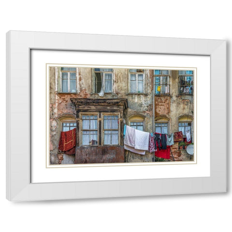 Residency White Modern Wood Framed Art Print with Double Matting by Ates Kiziltug, Omer