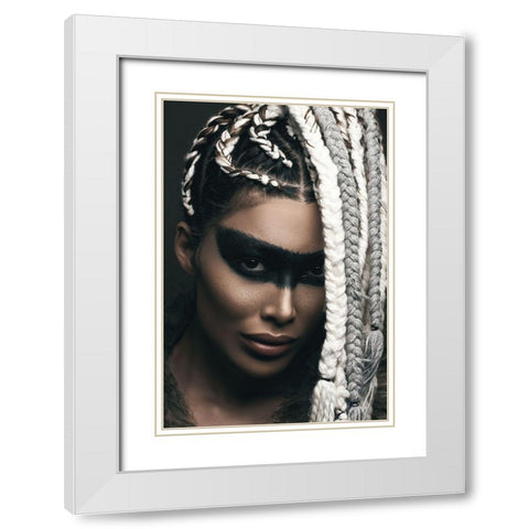 Zorro! White Modern Wood Framed Art Print with Double Matting by Behzadi, Amir