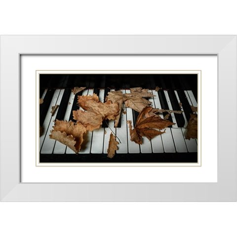 That Old Piano I White Modern Wood Framed Art Print with Double Matting by Willems, Vincent