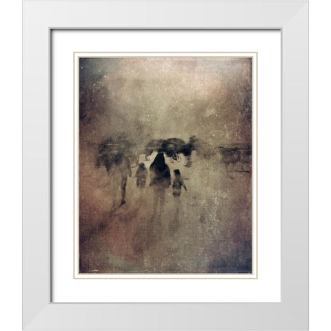 My Street Dreams White Modern Wood Framed Art Print with Double Matting by Vural, Yalim