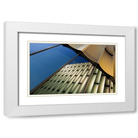 Copeful White Modern Wood Framed Art Print with Double Matting by Van De, Jeroen