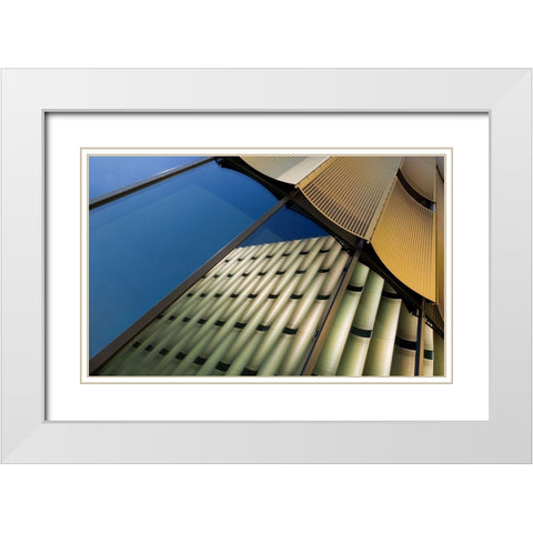 Copeful White Modern Wood Framed Art Print with Double Matting by Van De, Jeroen