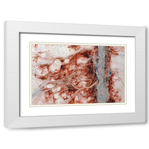 Dried And Frozen Lake Vrbje, Slovenia White Modern Wood Framed Art Print with Double Matting by Kravanja, Jure
