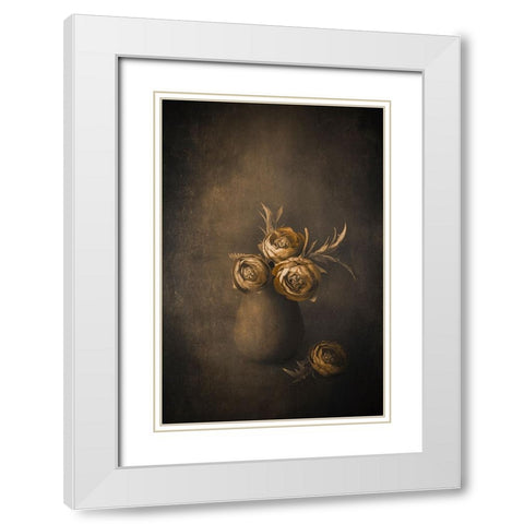 Fantasy White Modern Wood Framed Art Print with Double Matting by Kiral, Cicek