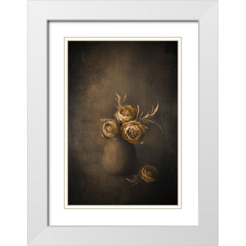 Fantasy White Modern Wood Framed Art Print with Double Matting by Kiral, Cicek