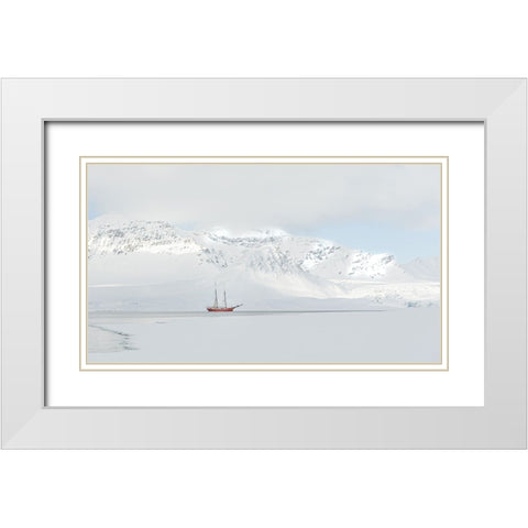 Peaceful  Journey White Modern Wood Framed Art Print with Double Matting by Cornelis, Ann