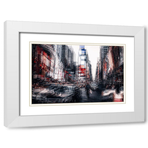 Urban Jungle White Modern Wood Framed Art Print with Double Matting by Carmine, II
