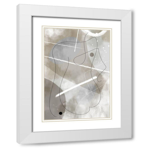 Decided White Modern Wood Framed Art Print with Double Matting by 1x Studio II
