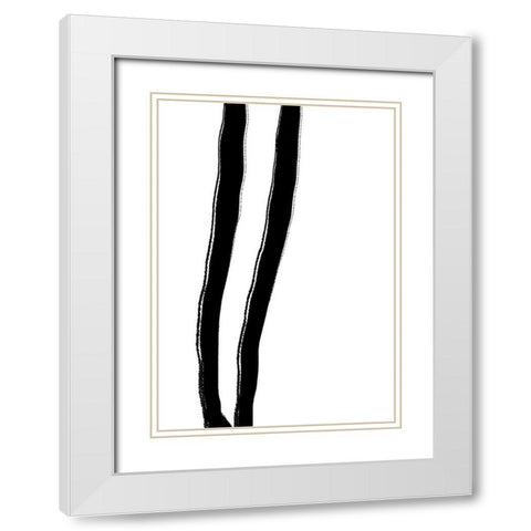 Pins White Modern Wood Framed Art Print with Double Matting by 1x Studio II