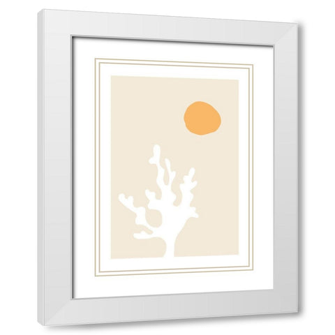 Seaweed in the Sun White Modern Wood Framed Art Print with Double Matting by 1x Studio II