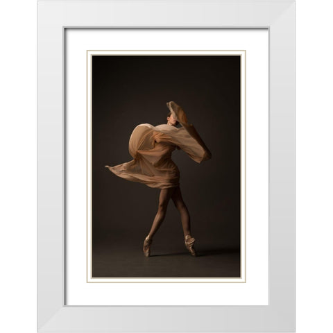 Stranger White Modern Wood Framed Art Print with Double Matting by Sleta, Natalya