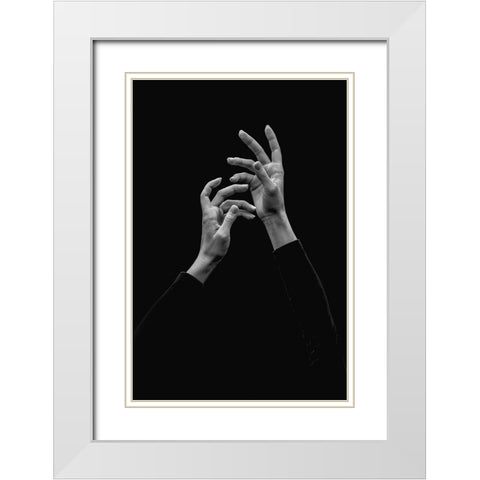 Prayer White Modern Wood Framed Art Print with Double Matting by Yakovlev, Alexander