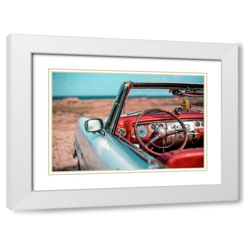 Old Havana 5 White Modern Wood Framed Art Print with Double Matting by Yakovlev, Alexander