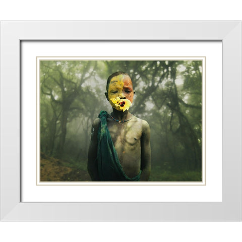 Color Boy-Surma White Modern Wood Framed Art Print with Double Matting by Yosifov, Svetlin