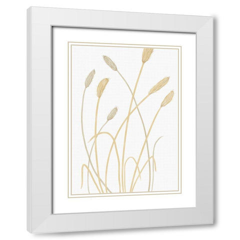 Bunny Grass 01 White Modern Wood Framed Art Print with Double Matting by 1x Studio II