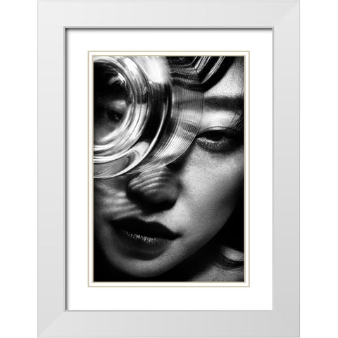 Portrait White Modern Wood Framed Art Print with Double Matting by Suzuki, Tatsuo