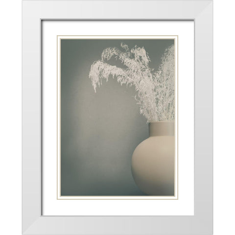 Soft Feeling White Modern Wood Framed Art Print with Double Matting by Westum, Heidi
