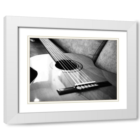 Untitled White Modern Wood Framed Art Print with Double Matting by Mohsen