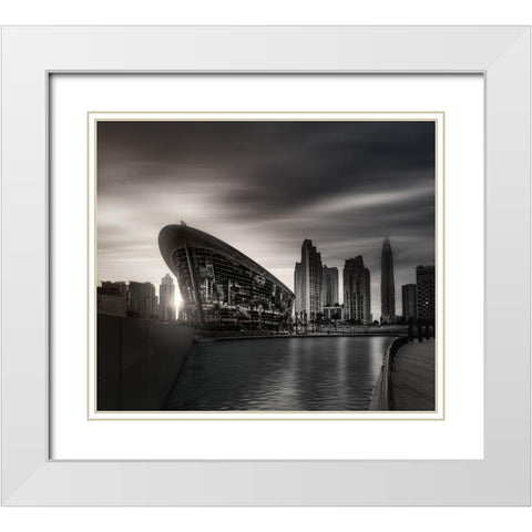 Dubai Opera-Dubai-Uae White Modern Wood Framed Art Print with Double Matting by Kazzaz, Mohamed