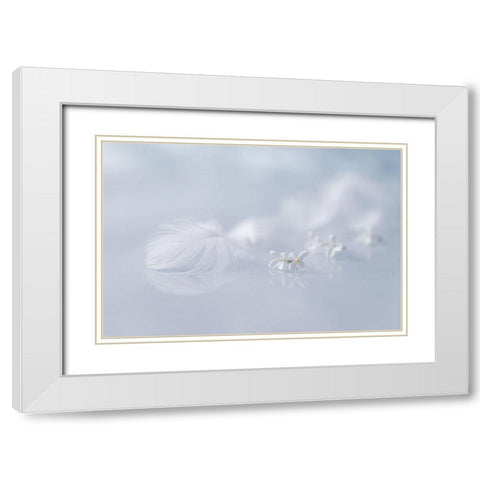 Leitmotiv Of Spring... White Modern Wood Framed Art Print with Double Matting by Kopcev, Igor