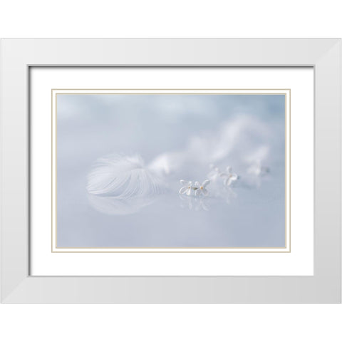 Leitmotiv Of Spring... White Modern Wood Framed Art Print with Double Matting by Kopcev, Igor