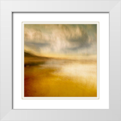 By The Sea White Modern Wood Framed Art Print with Double Matting by Van Bijnen, Jacqueline