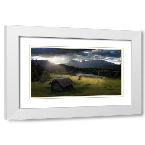 A Beautiful Day White Modern Wood Framed Art Print with Double Matting by Siegel, Thomas