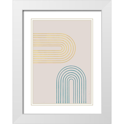 Archs In Spring White Modern Wood Framed Art Print with Double Matting by 1x Studio II