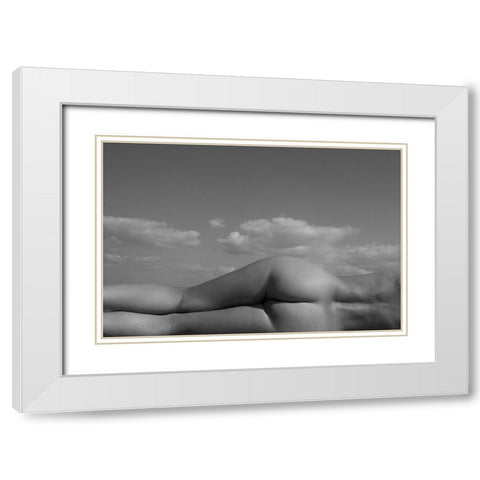 Fragments Of The Landscape 9 White Modern Wood Framed Art Print with Double Matting by Faletkin, Mikhail