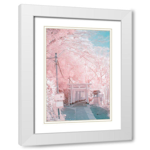 Infrared Photography White Modern Wood Framed Art Print with Double Matting by yuuui