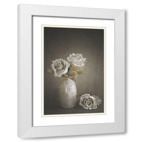 Softened White Modern Wood Framed Art Print with Double Matting by Kiral, Cicek