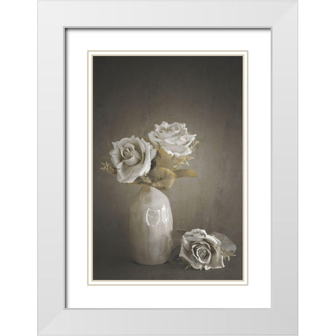Softened White Modern Wood Framed Art Print with Double Matting by Kiral, Cicek