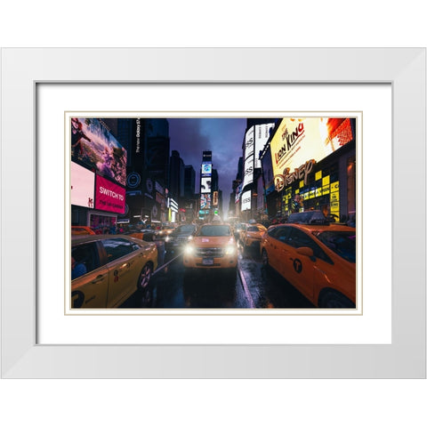 Untitled White Modern Wood Framed Art Print with Double Matting by Martin Castan, David